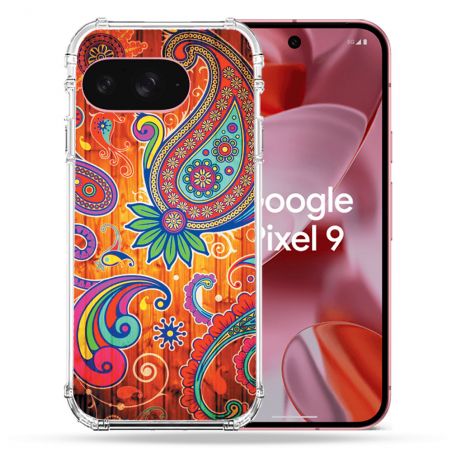 Coque Renforcée Pour Google Pixel 9 Fleur Psychedelic