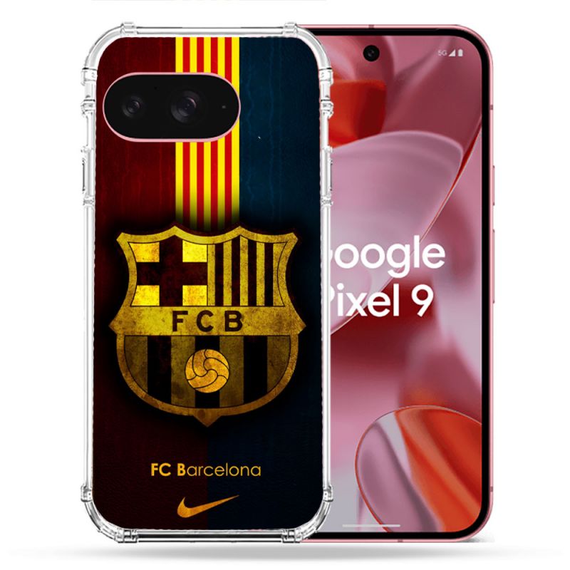 Coque Renforcée Pour Google Pixel 9 Foot FC Barcelone Vintage