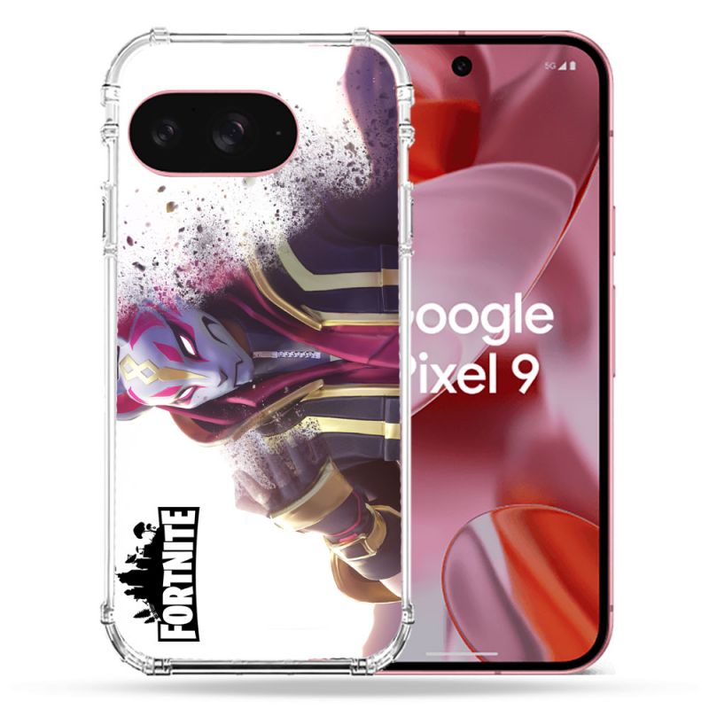 Coque Renforcée Pour Google Pixel 9 Fortnite Blanc