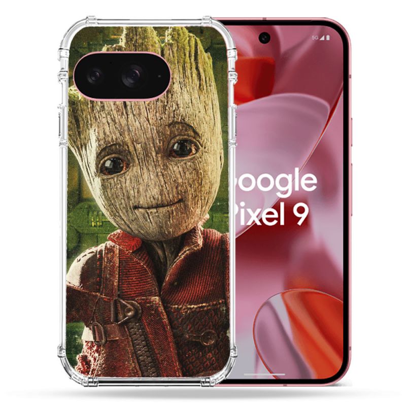 Coque Renforcée Pour Google Pixel 9 Groot Vert
