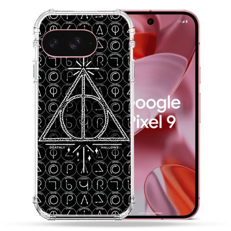 Coque Renforcée Pour Google Pixel 9 Harry Potter Hollows Triangle Noir