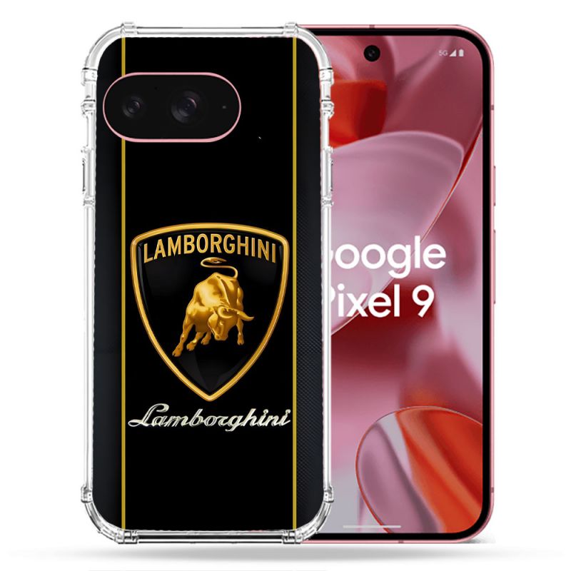 Coque Renforcée Pour Google Pixel 9 Lamborghini Carbone