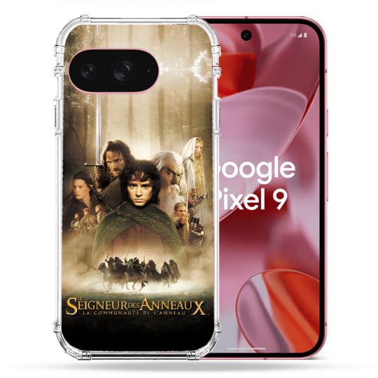 Coque Renforcée Pour Google Pixel 9 Le seigneur Des Anneaux Affiche