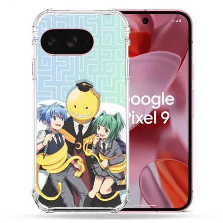 Coque Renforcée Pour Google Pixel 9 Manga Assassination Classroom Kuro Trio