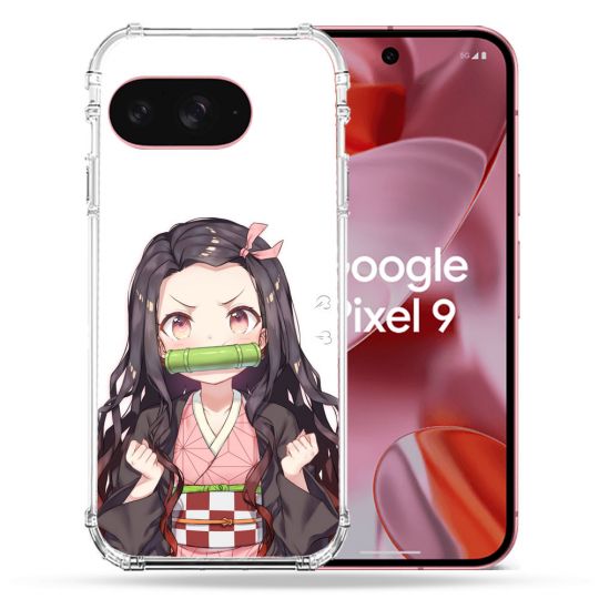 Coque Renforcée Pour Google Pixel 9 Manga Demon Slayer Nezuko