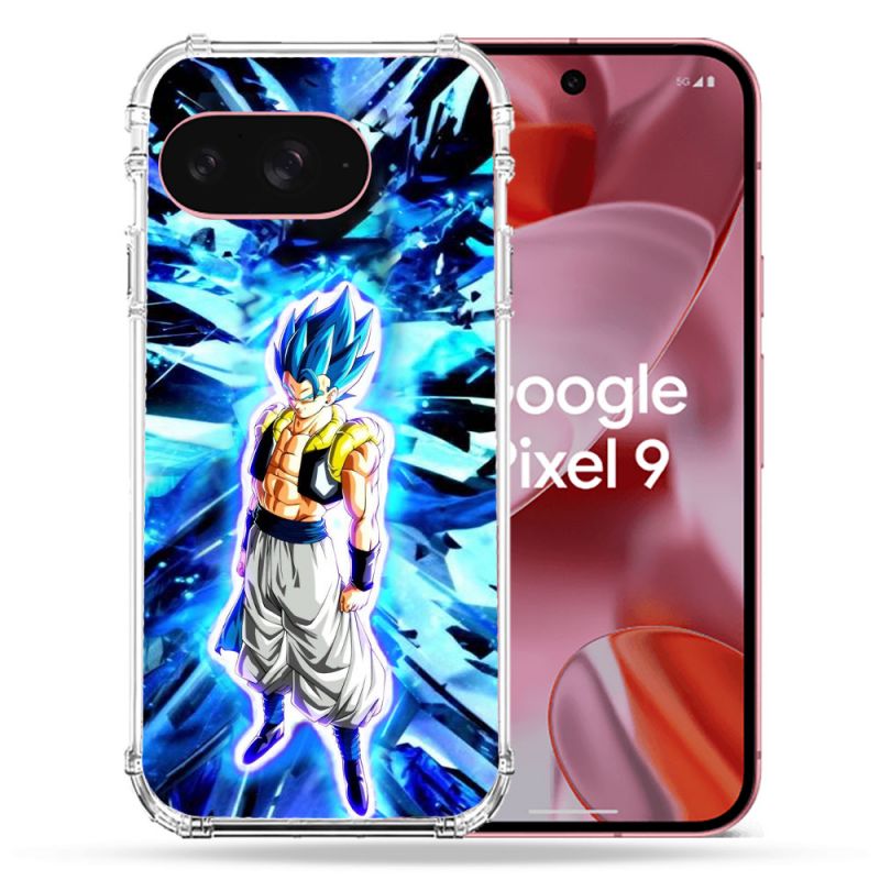 Coque Renforcée Pour Google Pixel 9 Manga Dragon Ball Gogeta Lumiere