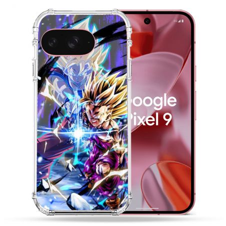 Coque Renforcée Pour Google Pixel 9 Manga Dragon Ball Sangohan Duo