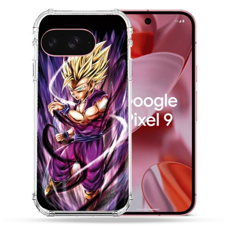 Coque Renforcée Pour Google Pixel 9 Manga Dragon Ball Sangohan Violet