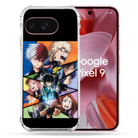 Coque Renforcée Pour Google Pixel 9 Manga My Hero Academia Noir