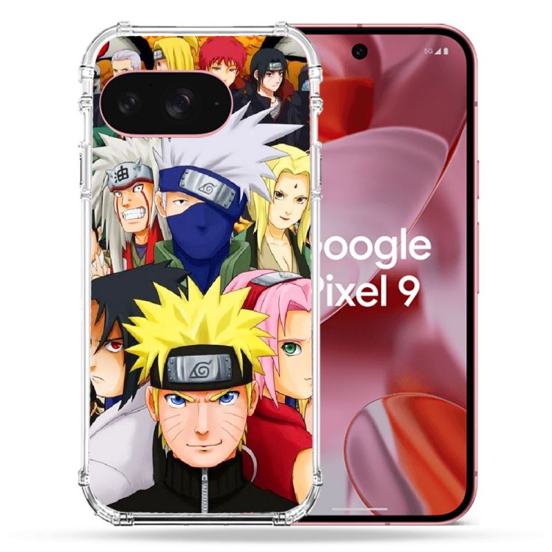 Coque Renforcée Pour Google Pixel 9 Manga Naruto Team