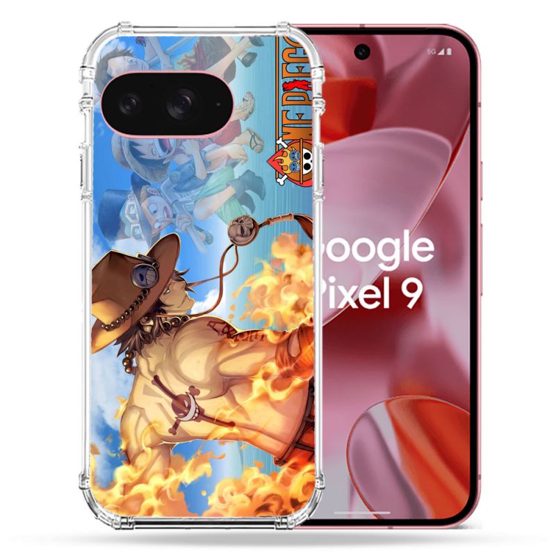 Coque Renforcée Pour Google Pixel 9 Manga One Piece Ace Color