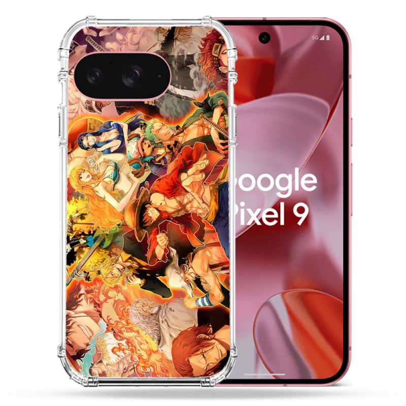 Coque Renforcée Pour Google Pixel 9 Manga One Piece Nakama