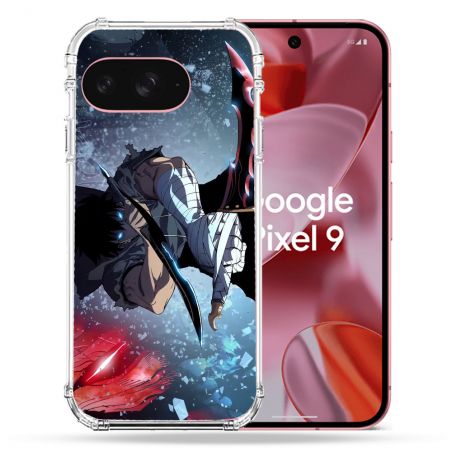 Coque Renforcée Pour Google Pixel 9 Manga Solo Leveling Sung Epee