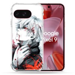 Coque Renforcée Pour Google Pixel 9 Manga Tokyo Ghoul Kaneki Blanc