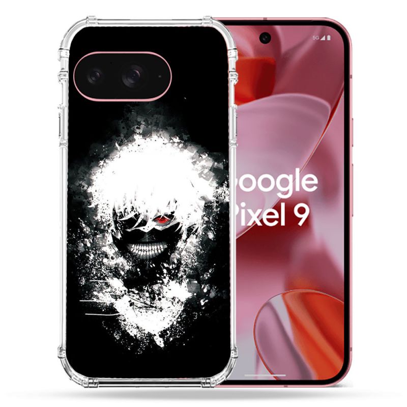 Coque Renforcée Pour Google Pixel 9 Manga Tokyo Ghoul Kaneki Tag