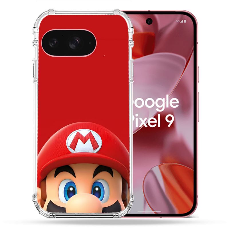 Coque Renforcée Pour Google Pixel 9 Mario Rouge