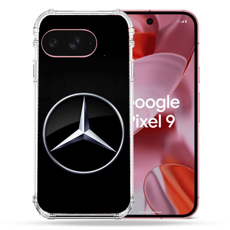 Coque Renforcée Pour Google Pixel 9 Mercedes Carbone