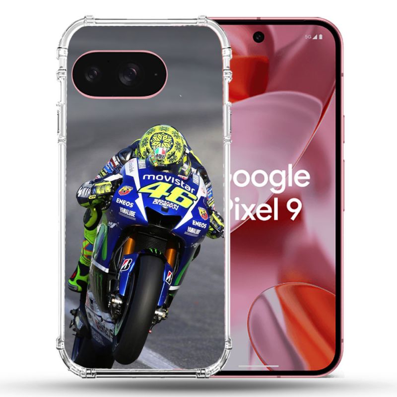 Coque Renforcée Pour Google Pixel 9 Moto Course GP Wheeling 46