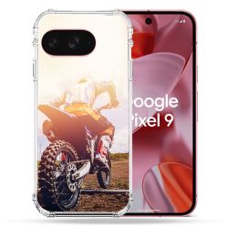 Coque Renforcée Pour Google Pixel 9 Moto Cross Soleil