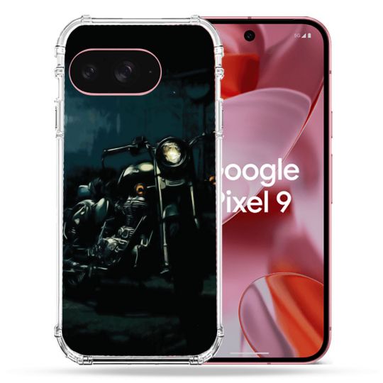 Coque Renforcée Pour Google Pixel 9 Moto Harley Vintage
