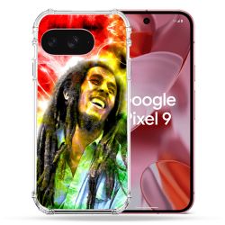 Coque Renforcée Pour Google Pixel 9 Musique Bob Marley Color