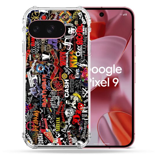 Coque Renforcée Pour Google Pixel 9 Musique Rock Groupe