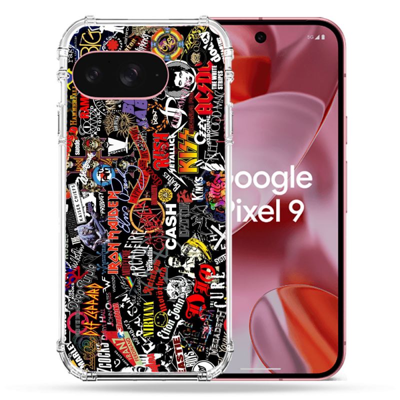 Coque Renforcée Pour Google Pixel 9 Musique Rock Groupe