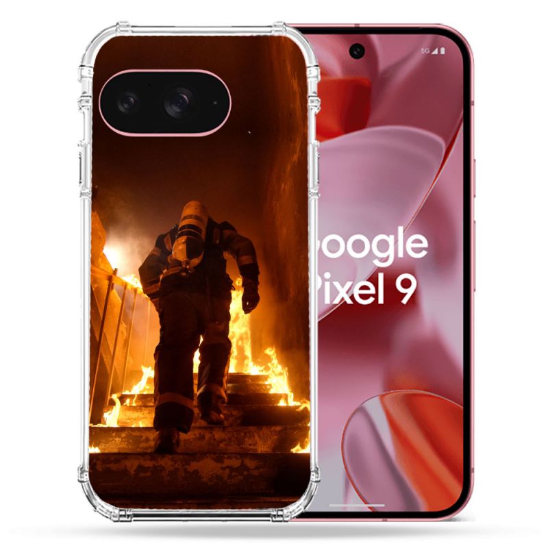 Coque Renforcée Pour Google Pixel 9 Pompier Escalier