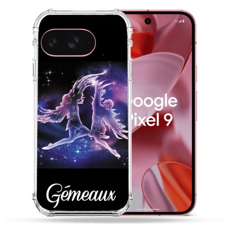 Coque Renforcée Pour Google Pixel 9 Signe Zodiaque 2 Gémeaux