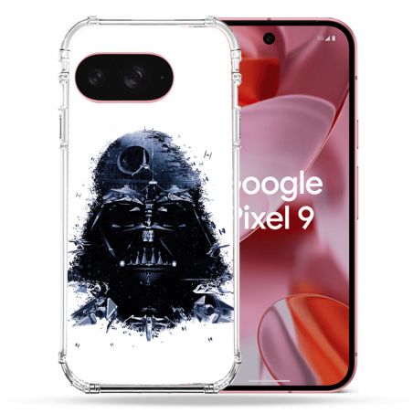 Coque Renforcée Pour Google Pixel 9 Star Wars - Dark Vador Blanc