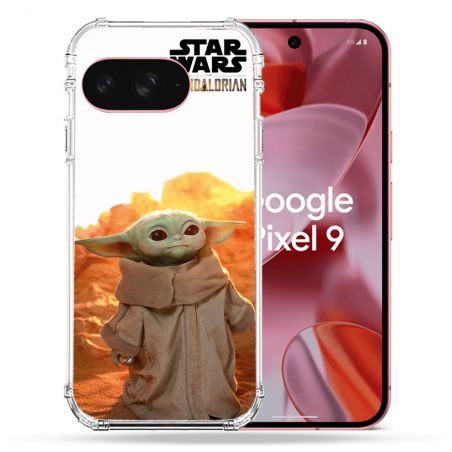 Coque Renforcée Pour Google Pixel 9 Star Wars - Yoda bebe soleil