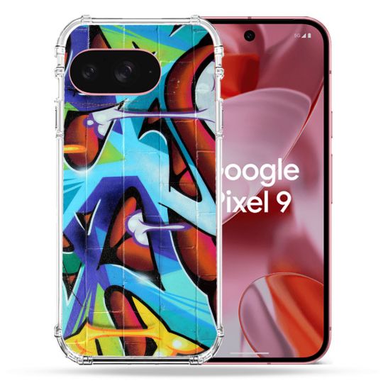 Coque Renforcée Pour Google Pixel 9 Street Art Graf Color
