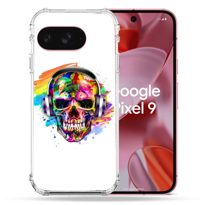 Coque Renforcée Pour Google Pixel 9 Tete de Mort Tag