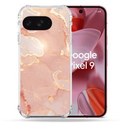 Coque Renforcée Pour Google Pixel 9 Texture Marbre Rose