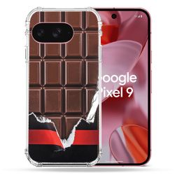 Coque Renforcée Pour Google Pixel 9 Texture Trompe Oeil Chocolat
