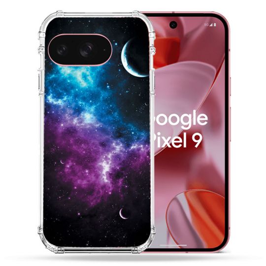 Coque Renforcée Pour Google Pixel 9 Univers Bleu Violet