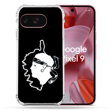 Coque Renforcée Pour Google Pixel 9 Voyage Corse Noir