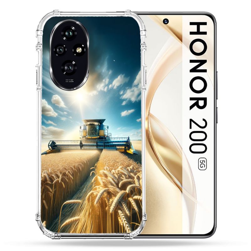 Coque Renforcée Pour Honor 200 5G Agriculture Moissonneuse Blé