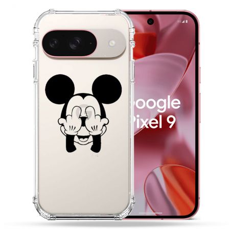 Coque Transparente Pour Google Pixel 9 Mickey doigt