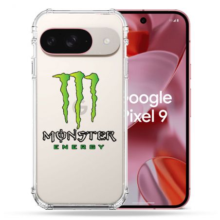 Coque Transparente Pour Google Pixel 9 Monster Energy