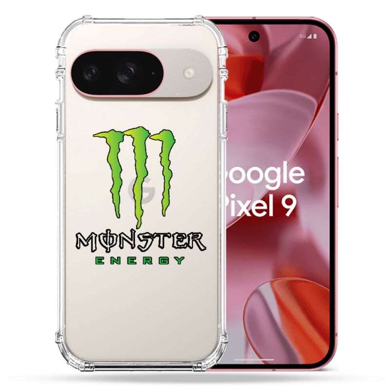 Coque Transparente Pour Google Pixel 9 Monster Energy