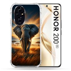 Coque Renforcée Pour Honor 200 5G Animal Elephant Savane