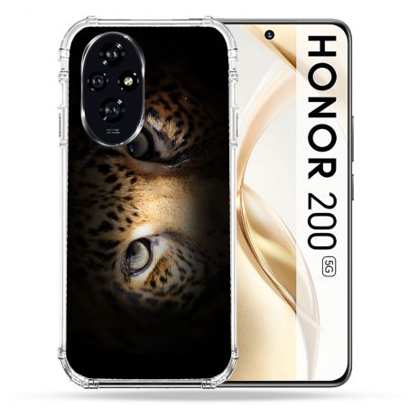 Coque Renforcée Pour Honor 200 5G Animal Leopard Yeux