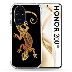 Coque Renforcée Pour Honor 200 5G Animal Lezard Noir