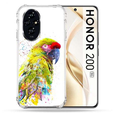 Coque Renforcée Pour Honor 200 5G Animal Perroquet Jaune