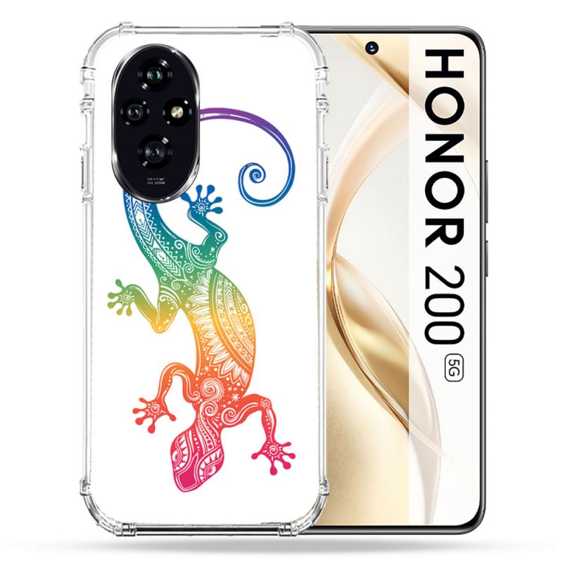 Coque Renforcée Pour Honor 200 5G Animal Salamandre Color
