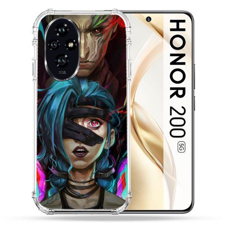 Coque Renforcée Pour Honor 200 5G Arcane Jynx Bleu