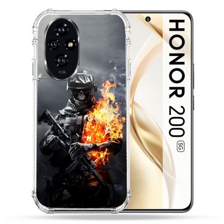 Coque Renforcée Pour Honor 200 5G Call Of Duty Squelette