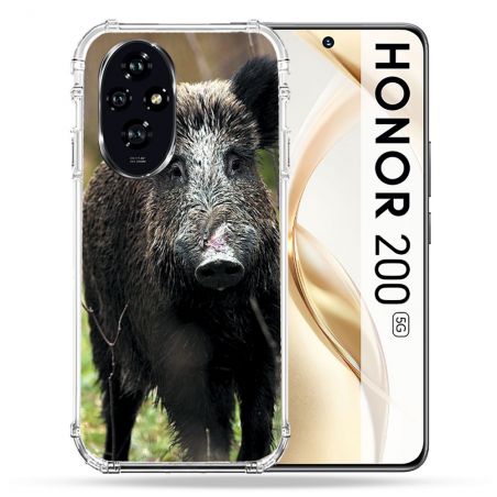 Coque Renforcée Pour Honor 200 5G Chasse Sanglier bois