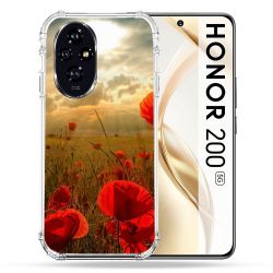 Coque Renforcée Pour Honor 200 5G Fleur Coquelicot